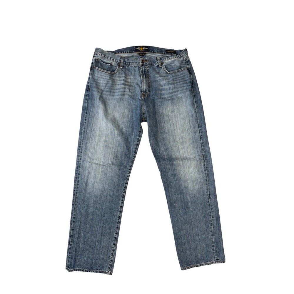 Lucky Brand 181 Relaxed‎ Straight Jeans Mens 42x34 Blue Medium Wash Denim
